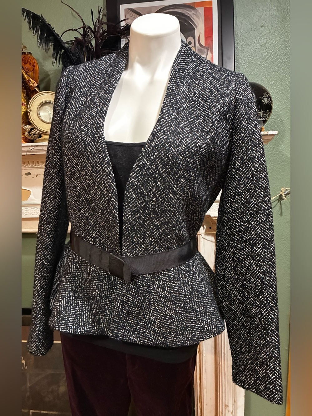 The Limited Scandal Collection Tweed-Look Jacket - Medium